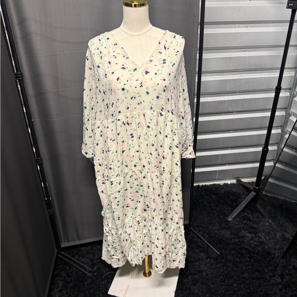 Floral White Dress
